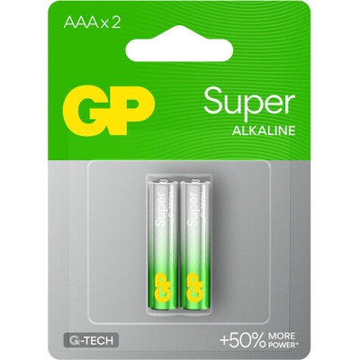 GP Batteries Алкална батерия super lr03 aaa /2 бр. в опаковка/ 1.5v gp gp24a (gp-ba-24a-u2)