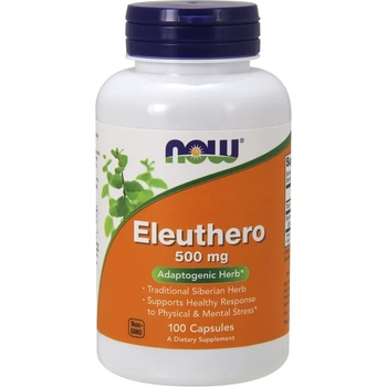 NOW Eleuthero, 500 mg, 100 капсули, Now