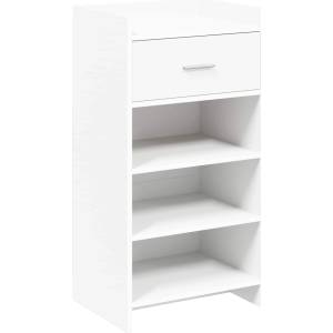 vidaXL Шкаф за обувки Бяло 48 x 36 x 92 см Инженерна дървесина (8011347)