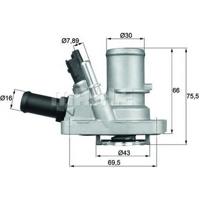 MAHLE Termostat chladiva MAO TI 144 88