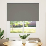 vidaXL Ролкова щора Blackout Сив 130x150 cm Ширина на плата 126, 6cm (4011134)