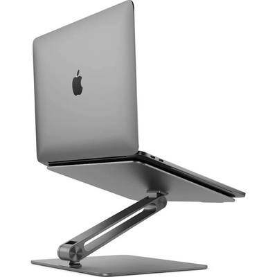Alogic Elite Aluminum Laptop Stand - сгъваема алуминиева поставка за MacBook и лаптопи от 11 до 17 инча (тъмносив)
