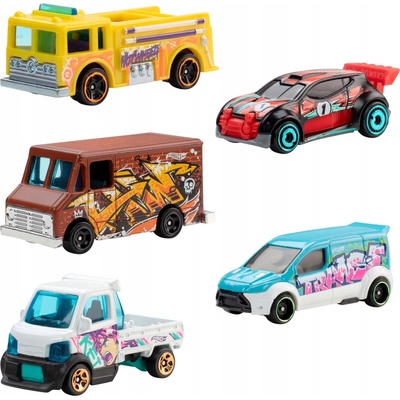 Mattel Hot Wheels 5-pak sada 5 autíčok Metro Sketch JKG13