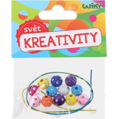 Barevné korálky s provázkem