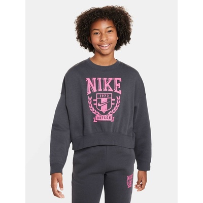 Nike Блуза g nsw trend flc crew prnt