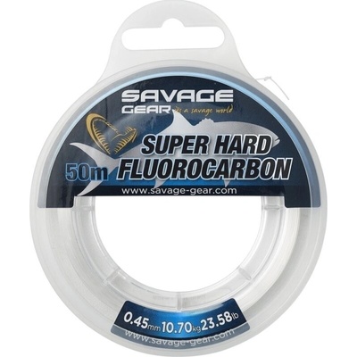Savage Gear Fluorocarbon Super Hard Clear 50 m 0,5 mm 13,2 kg