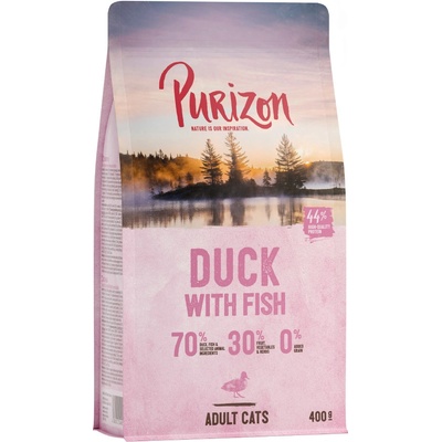 Purizon Adult kačica & ryba bez obilnín 400 g