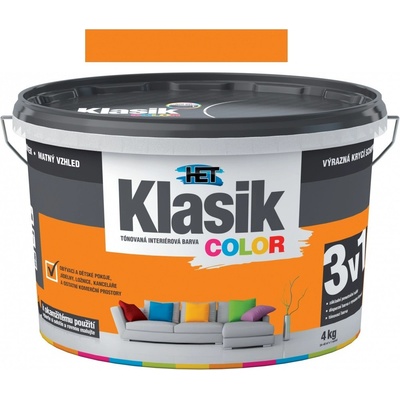 Het Klasik color 4kg oranž pastelová