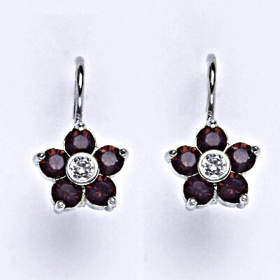 Čištín se Swarovski cyclamen opal krystaly NK 1444