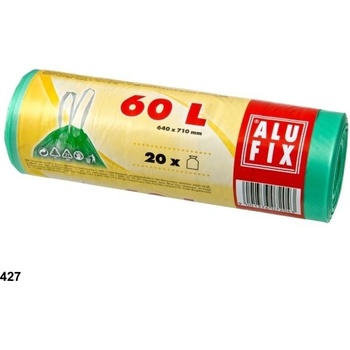 Alufix Sáčky zatahovací 15µm 60 l 20ks zelené
