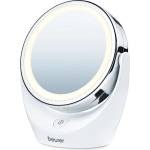 Beurer Козметично огледало Beurer BS 49, 11 см, LED светлина, Хромирано покритие, Въртящо, Бял (BS 49)