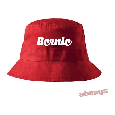 Detský klobúčik s menom červený