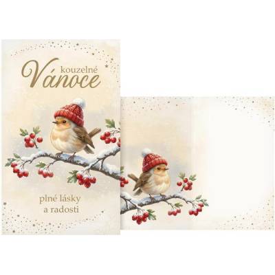 UNIPAP přání Vánoční malé V23-196 Z PRANI_Z_690 659508