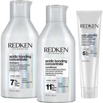 Redken Acidic Bonding Concentrate Комплект - Шампоан, Балсам и Крем за коса, 2 х 300 + 150 ml - baby