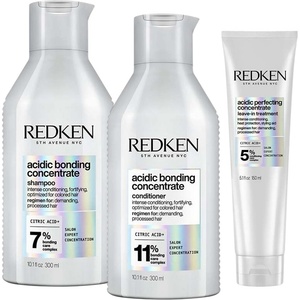 Redken Acidic Bonding Concentrate Комплект - Шампоан, Балсам и Крем за коса, 2 х 300 + 150 ml - baby