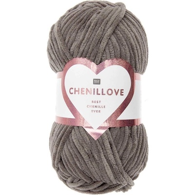 Rico Design Žinylková příze Chenillove odstín 012 hnědá - 1 ks