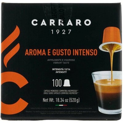 Carraro aroma e gusto intenso kapsule nespresso 100 ks