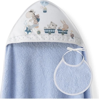 Interbaby OSUŠKA froté ZVÍŘÁTKA + bryndák modrá
