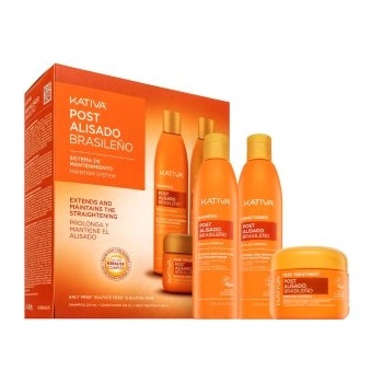 Kativa Post Brazilian Straightening Kit комплект след изправяне на косата с кератин 2 x 225 ml + 150 ml
