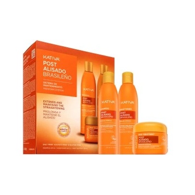 Kativa Post Brazilian Straightening Kit комплект след изправяне на косата с кератин 2 x 225 ml + 150 ml