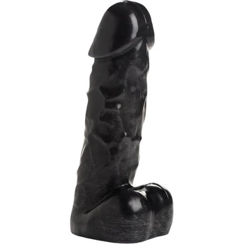 Dark Pecker telová sviečka penis s semenníkmi čierna 352 g