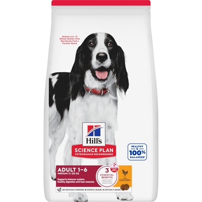 Hills Science Plan Adult 1-6 Medium kuracie 2 x 14 kg