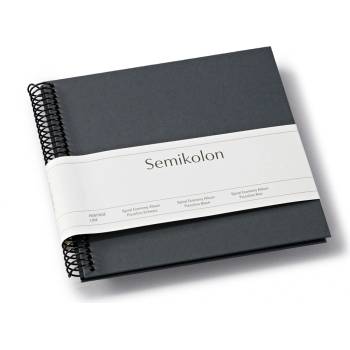 Semikolon Uni Economy малък фотоалбум, тъмносив с черни страници (370004)