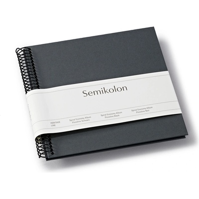 Semikolon Uni Economy малък фотоалбум, тъмносив с черни страници (370004)