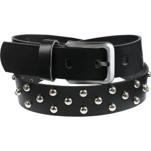 Leather & steel fashion Черен колан - lsf2 11
