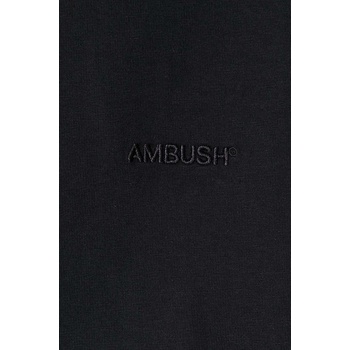 Ambush Памучна тениска AMBUSH Ballchain в черно с изчистен дизайн BMAA001S24JER (BMAA001S24JER0011010)