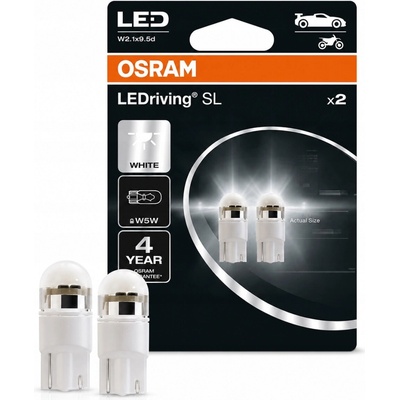Osram LEDriving SL W5W 12V 1W W2,1x9,5d 6000K 2 ks 2825DWP-02B – Zbozi.Blesk.cz