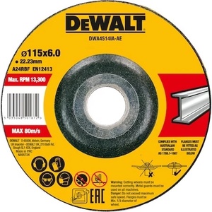 DEWALT диск за рязане на метал 115 x 6, 3 x 22, 23 мм DWA4514IA (DWA4514IA)