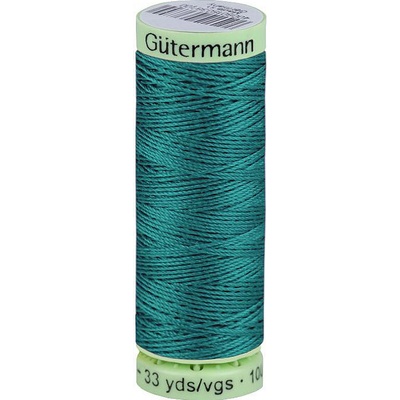 Polyesterové nitě Gütermann Jeans návin 30 m Varianta: 189 modrá tyrkys, Balení: 1 ks