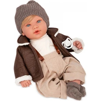 Arias Кукла-бебе Arias - Ирио, с 14 различни звуци, 45 cm (ARI65317)