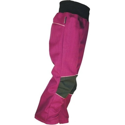 Letní softshellové kalhoty ostružinovo černé