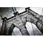 DIMEX ART Флизелинов фототапет монохромен бруклински мост 375 x 250 см