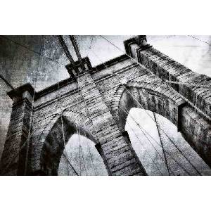 DIMEX ART Флизелинов фототапет монохромен бруклински мост 375 x 250 см