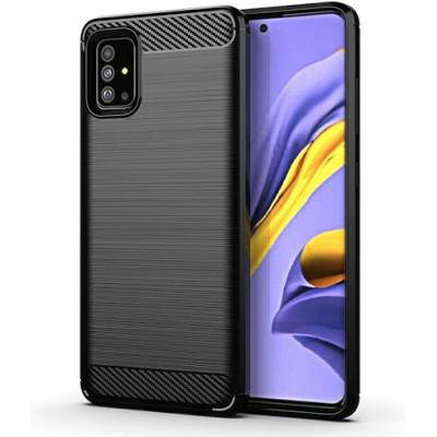 iPaky Гръб Ipaky Carbon за Samsung Galaxy A71 - Черен