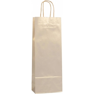 AMBRONIA Luxusná papierová darčeková taška na víno 12*9*40 cm, zlatá