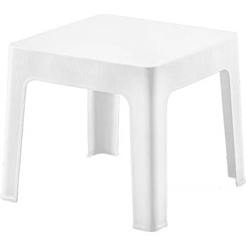 Horecano SA-Маса за шезлонг "WOOD" 44x44xh41cm БЯЛА (2594) (0151463)