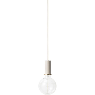 ferm LIVING Висяща лампа Socket Pendant малка светлосива (5110)