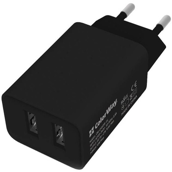 ColorWay Зарядно, USB, 10W, 2.1A - ColorWay (CW-CHS015-BK) - Черно (CW-CHS015-BK)