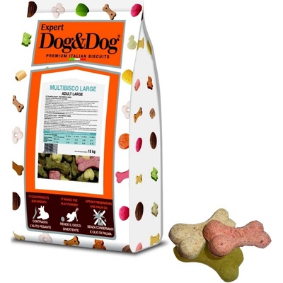 Dog & Dog Expert Multibisco veľké sušienky 15 kg
