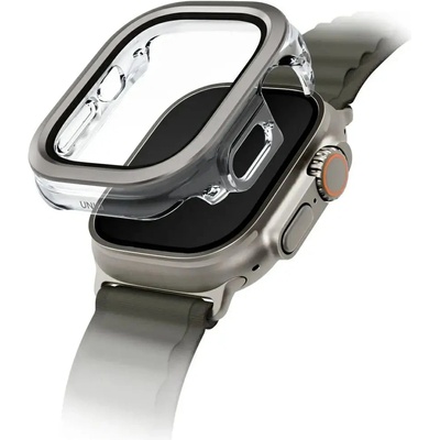 Uniq Калъф Uniq Voute със закалено стъкло за Apple Watch Ultra 49 мм - сребрист (8886463691960)