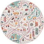 Mila Home Детско килимче за игра подходящо за пране ø80 cm Furry World - Mila Home (HKC-YuvHali-375-80x80)