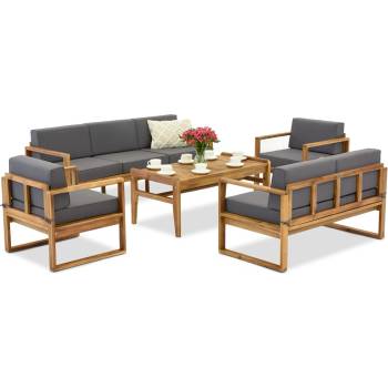 Image 1 of Garden Point Градински мебели от акациева дървесина Maskat Coffee 7 Garden Point (GAP1208-COF7)