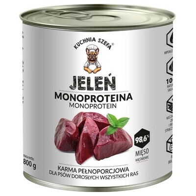 Kuchnia Szefa monoproteín s jeleňom 800 g