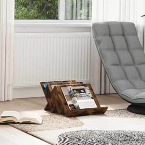 vidaXL Етажерка за списания с рафт Димян дъб 53 x 40 x 28, 5 см (890876)