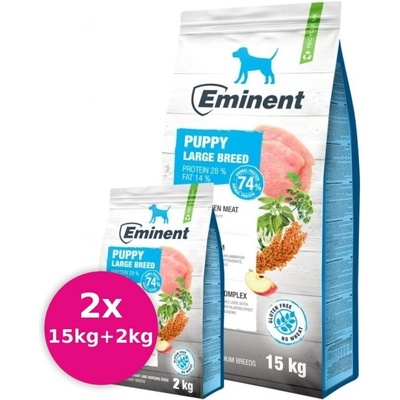 Eminent Puppy Large Breed 2 x 17 kg