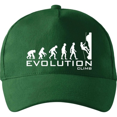 Evolution Climb so zahnutým šiltom a látkovou sponou Fľaškovozelená